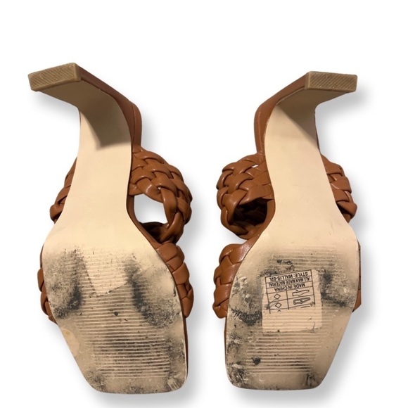 MUDD Woman’s Brown Braided High Heeled Sandals Size 7 - Picture 4 of 7